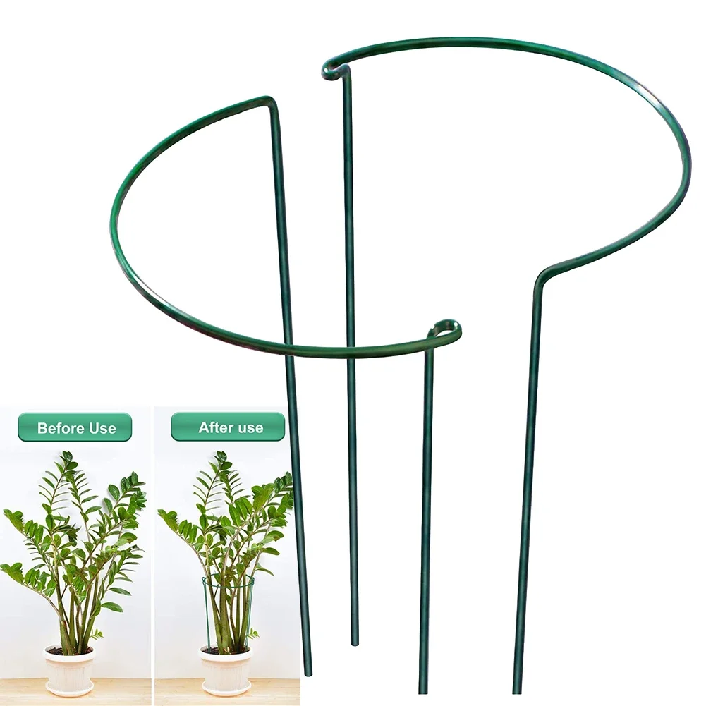 Plant Support Stake - 2 قطعة نبات معدني قوي دعم
