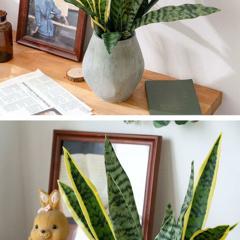 نبات أفعى اصطناعي واقعي من ماد - مراجعة Snake Plant وسعره
