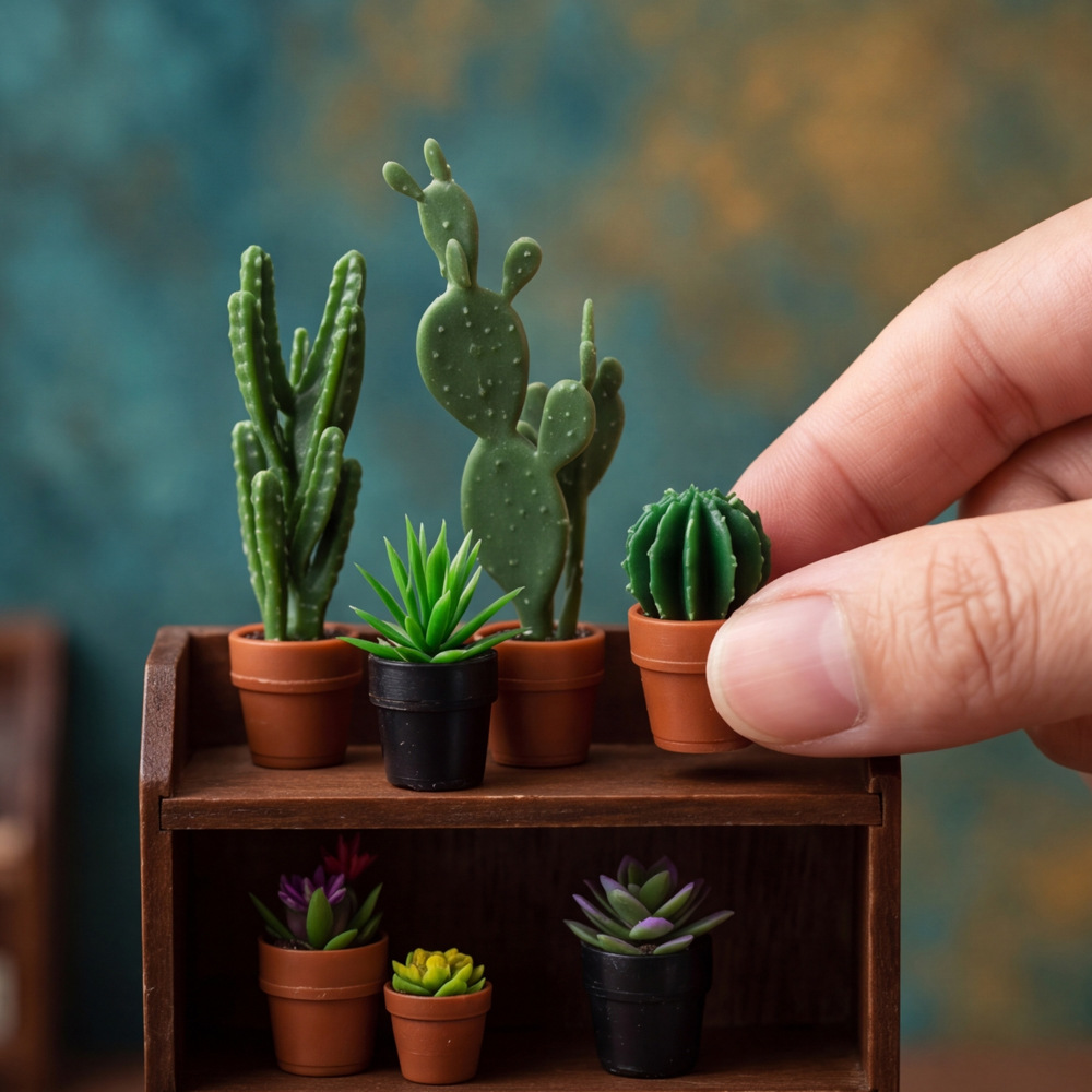8 قطع من النباتات البلاستيكية  - مراجعة Succulent Set وسعره