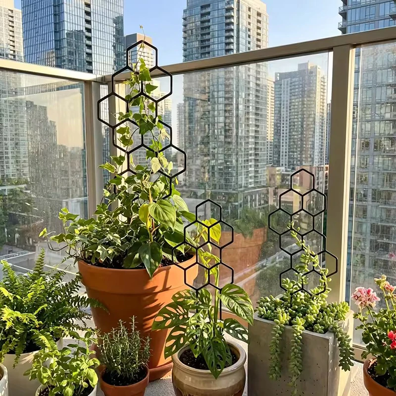2/4 قطع دعامات نباتات بلاستيكي - مراجعة Terracotta Pot وسعره