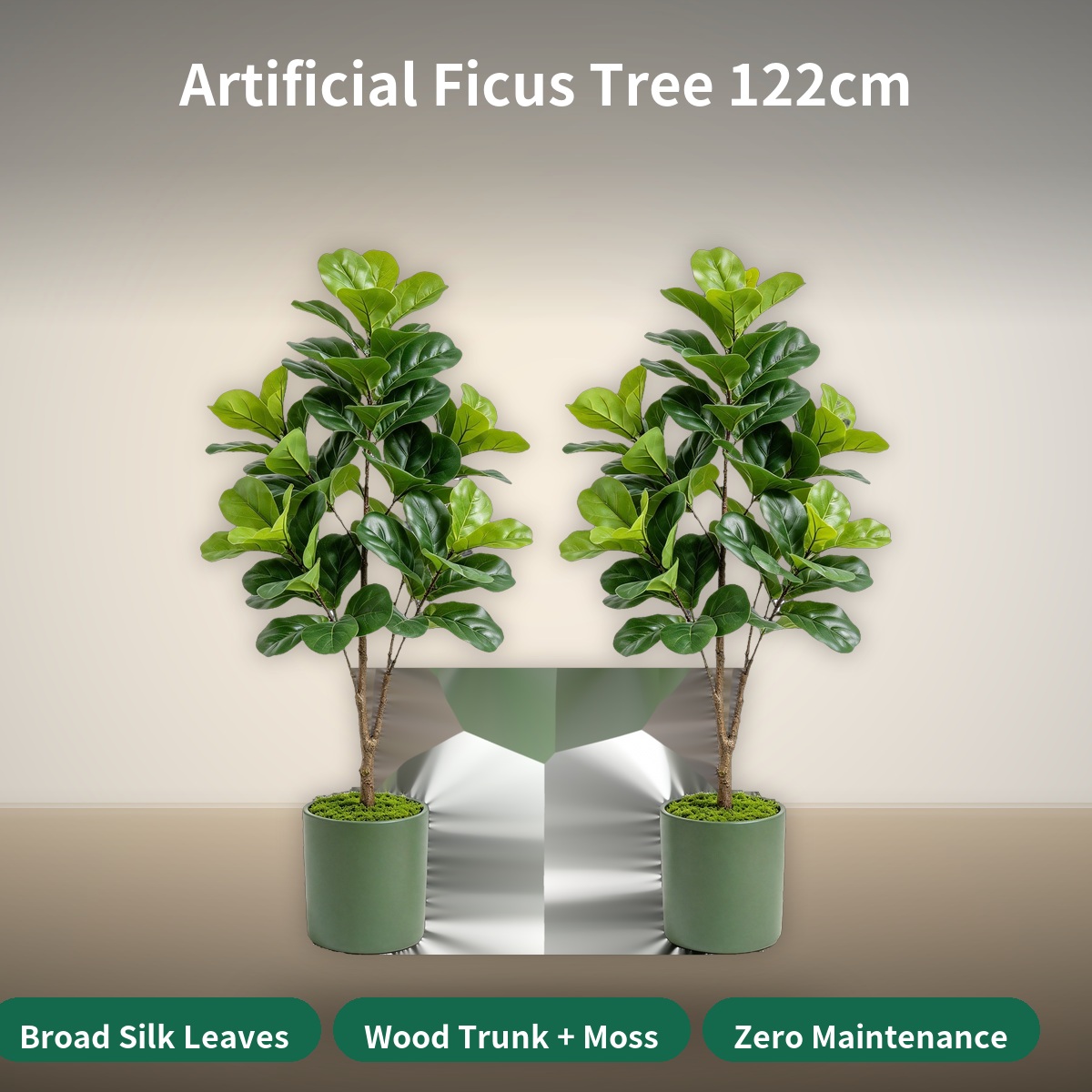 شجرة فيكس اصطناعية بطول 122 سم - مراجعة Fiddle Leaf Fig وسعره
