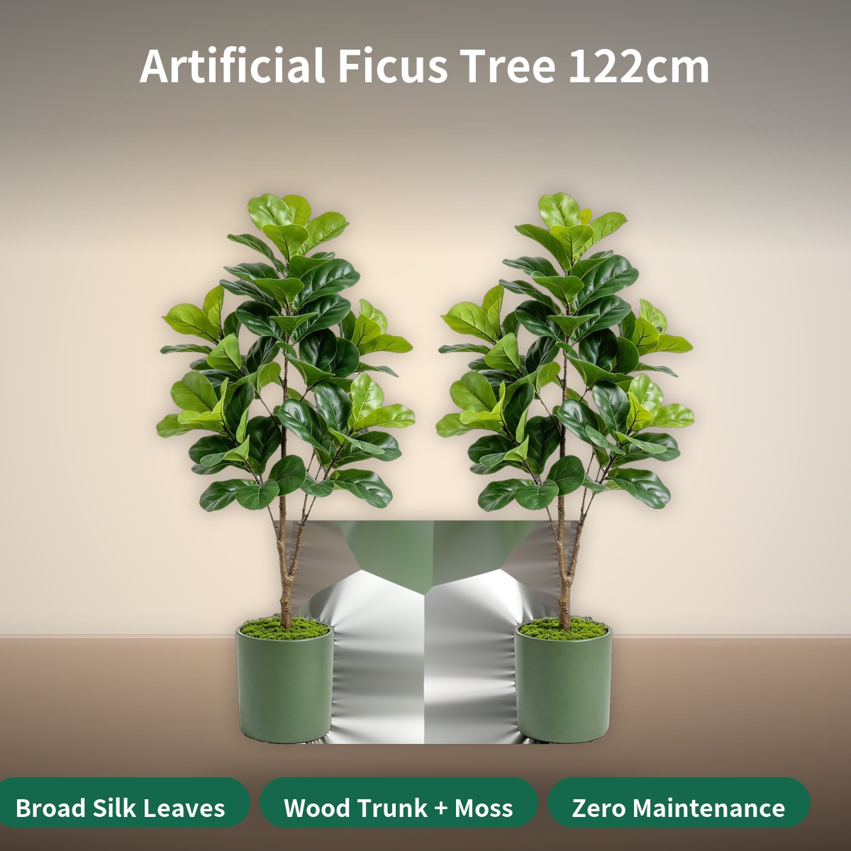 شجرة فيكس اصطناعية بطول 122 سم - مراجعة Fiddle Leaf Fig وسعره