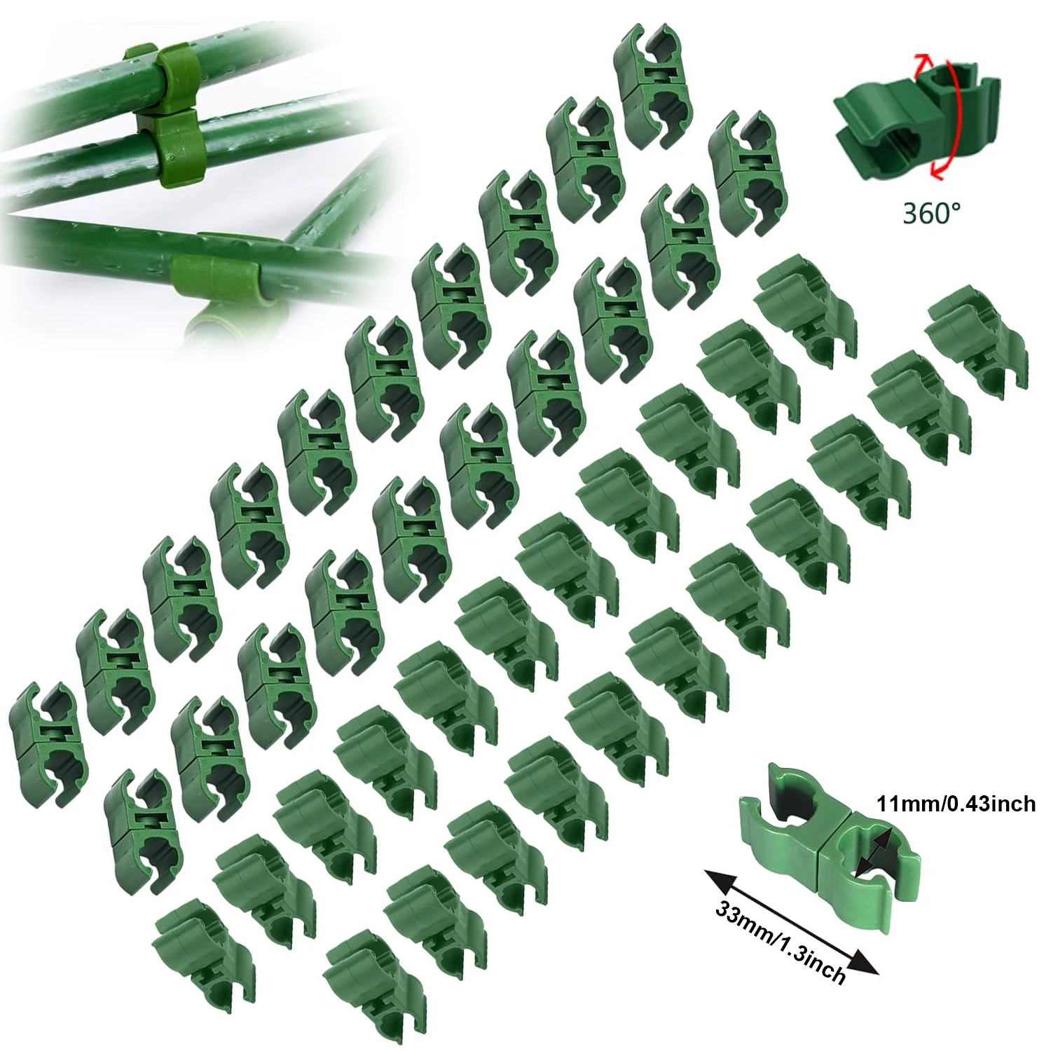 10 قطع من مشابك دعم النباتات ا - مراجعة Plant Support Stake وسعره